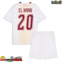 Camisa de Futebol Marrocos Ayoub El Kaabi #20 Equipamento Secundário Infantil Mundo 2026 Manga Curta (+ Calças curtas)